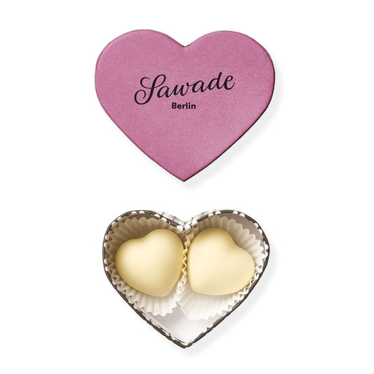 Kleine Herzschachtel Vanilletrüffel Schokolade Sawade